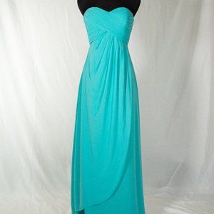 Mori Lee bridesmaid style 642 in Deep Sea